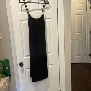 Mid black Everlane dress.
